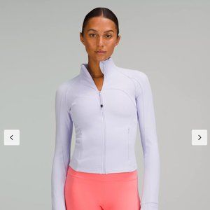 NWT Lululemon Nulu Cropped Define Jacket Pastel Blue Size 4